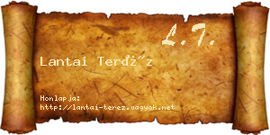 Lantai Teréz névjegykártya